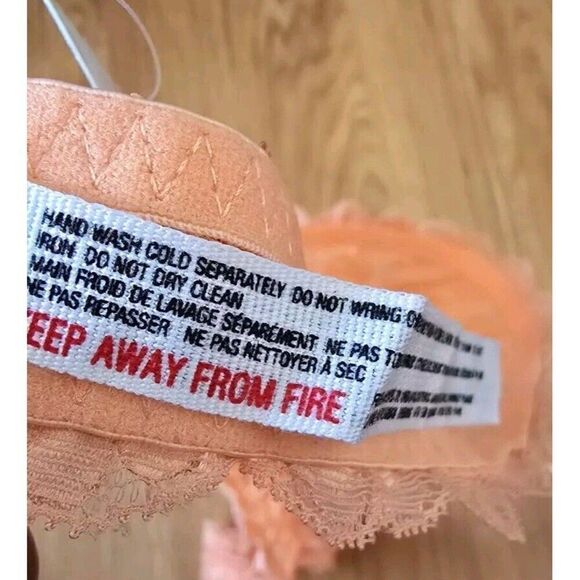 Free People Women's XS Galloon Halter Lace Bralette It Orange - Picture 2 of 7